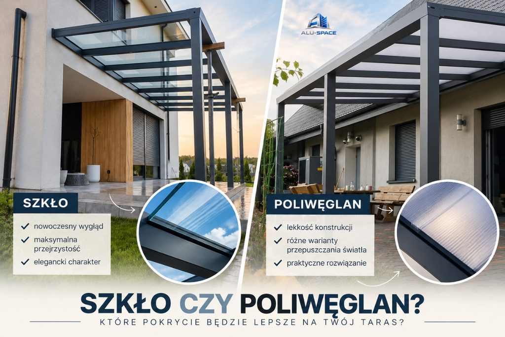 co wybrać na zadaszenia tarasowe poliwęglan czy szło